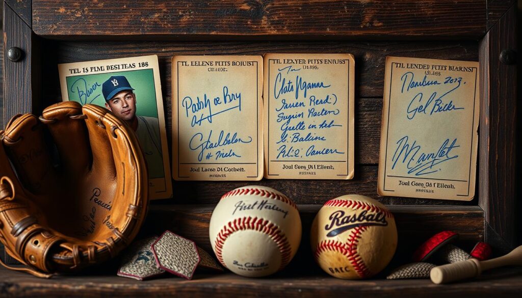 vintage signed baseball cards