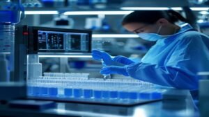 Molecular biology laboratory bench